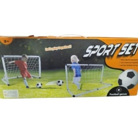 Boîte du set de football avec deux cages et ballon – dès 3 ans